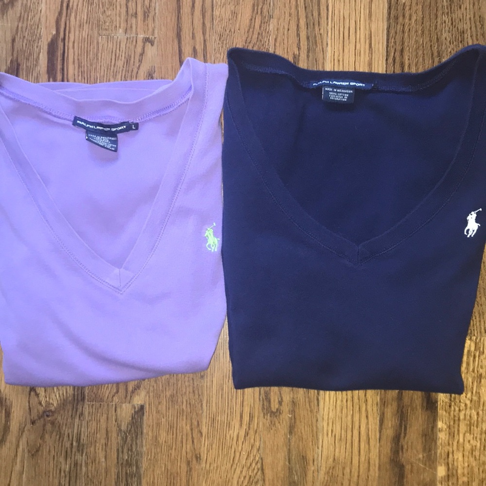 Bundle - Ralph Lauren Sport V Neck T-Shirts